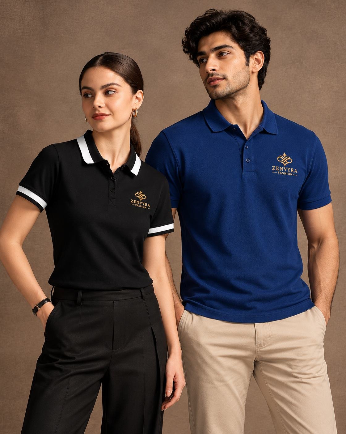 Premium Polo T-shirt with Embroidery Logo for Men and Women