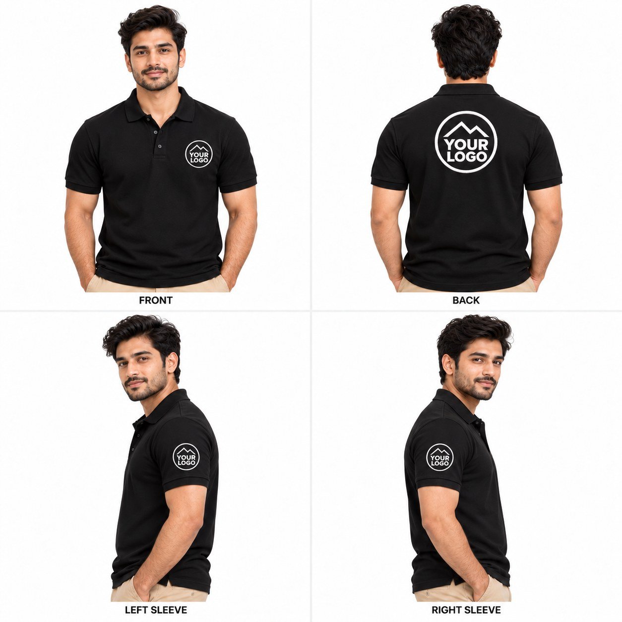 Premium Polo T-shirt with Embroidery Logo for Men and Women - Image 3